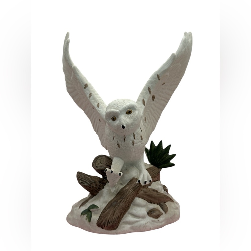 White Snow Owl Figurine